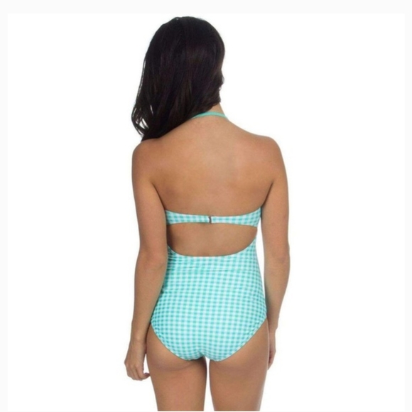 ✅️ NWT. Lauren James Aqua Mist Gingham - Picture 4 of 8